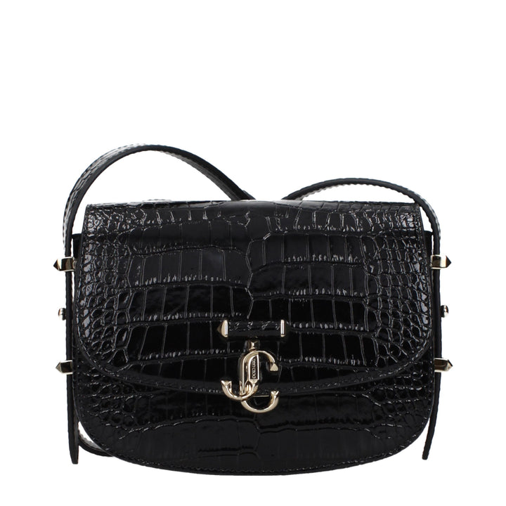 Jimmy Choo Black Leather Crossbody Bag