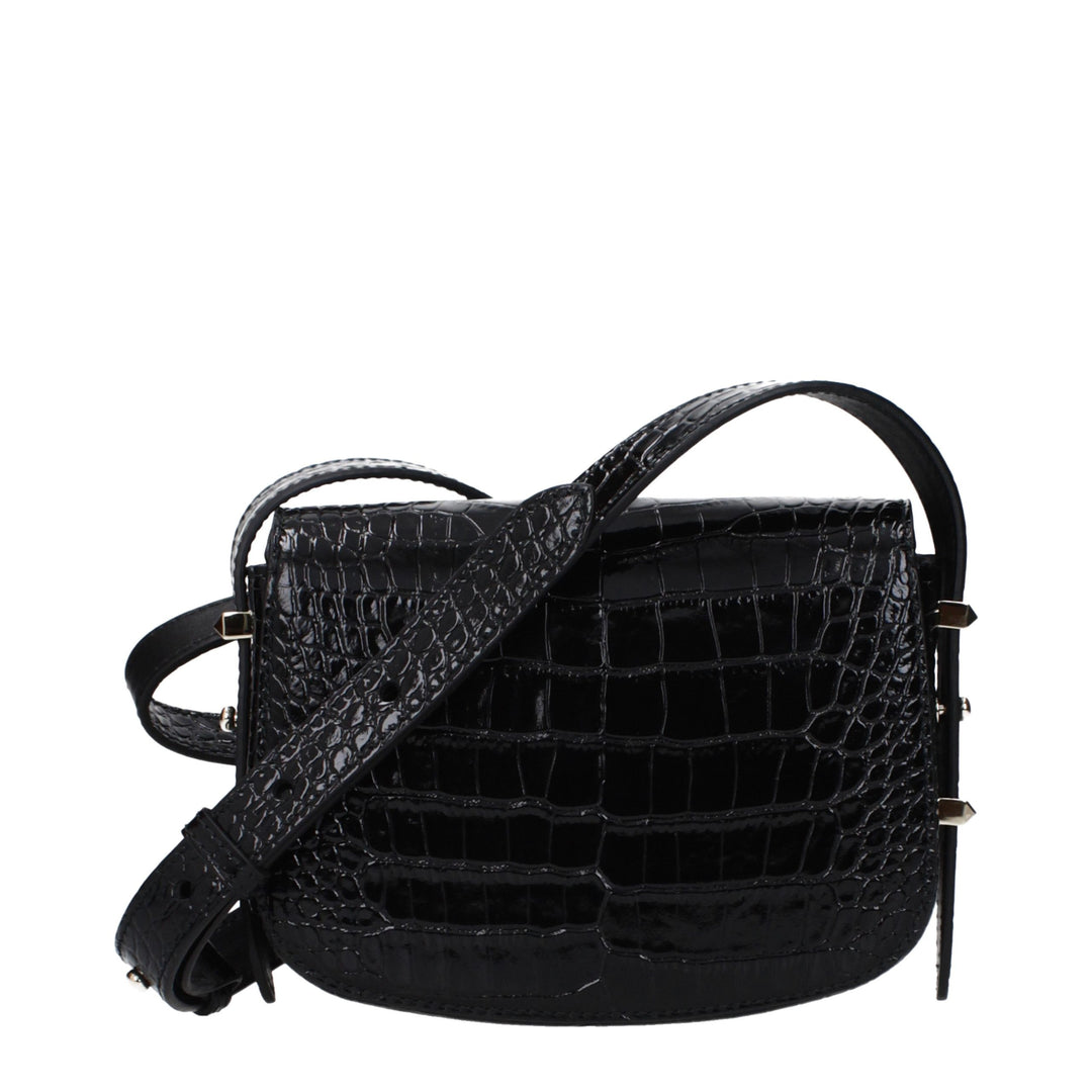 Jimmy Choo Black Leather Crossbody Bag