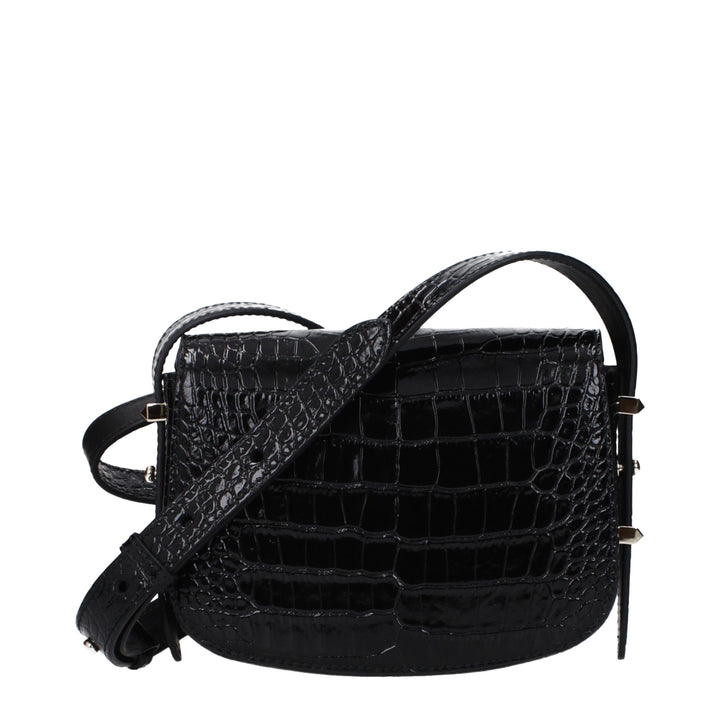 Jimmy Choo Black Leather Crossbody Bag