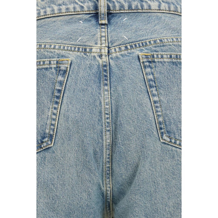 Maison Margiela Blue Cotton Straight-Leg Jeans