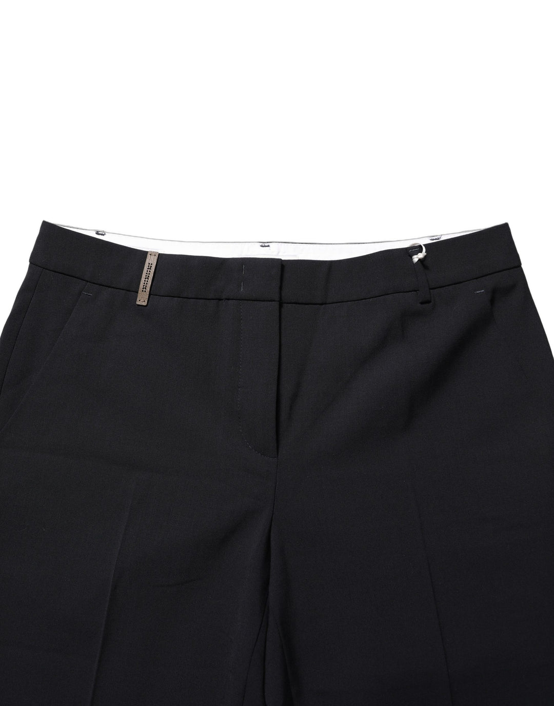 Peserico Black Skinny Mid Waist Chino Women Trouser Pants
