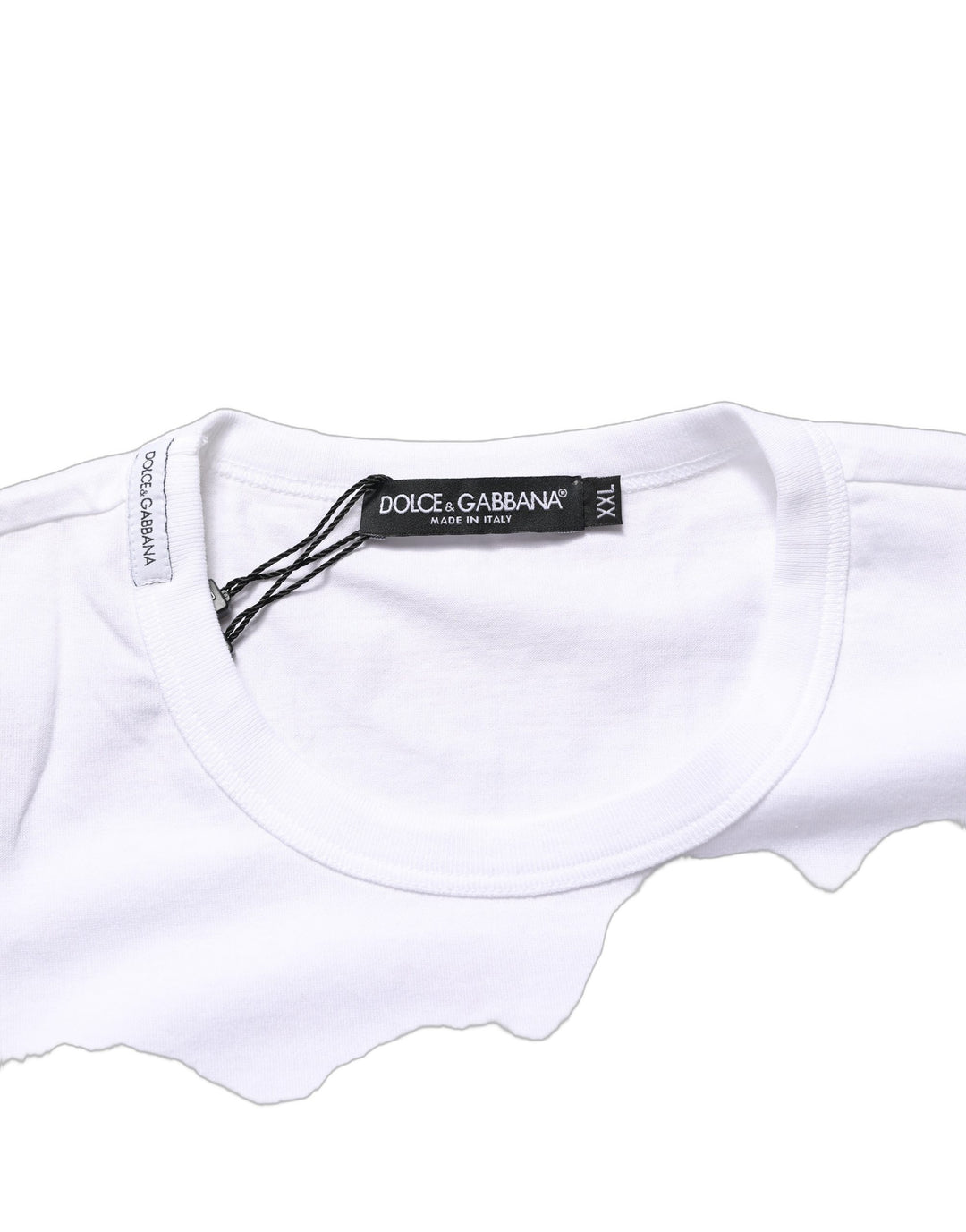 Dolce & Gabbana White D&G PRINCE I WAS THERE Crew Neck T-shirt