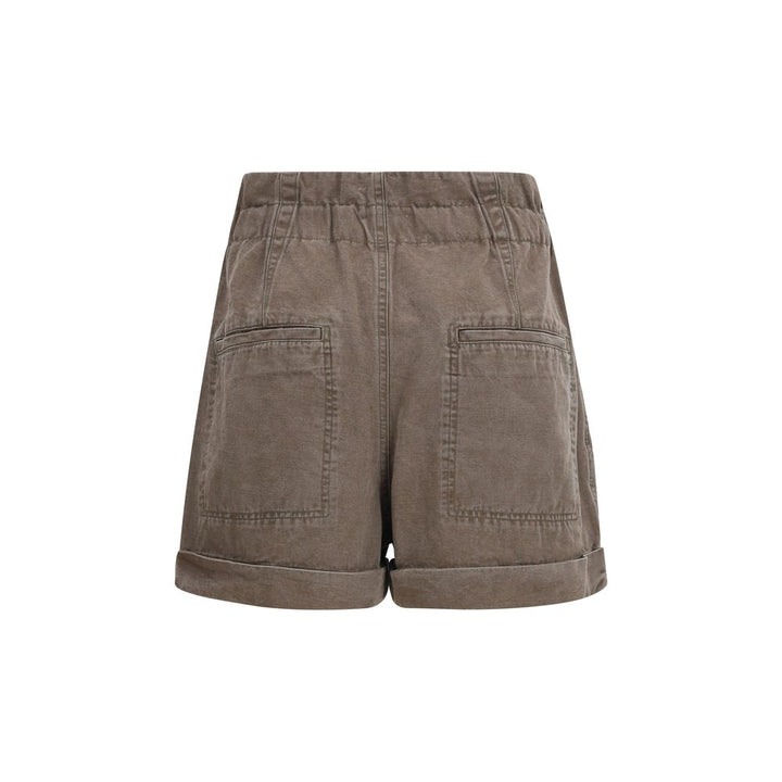 Marant Etoile Brown Cotton Bermuda Shorts