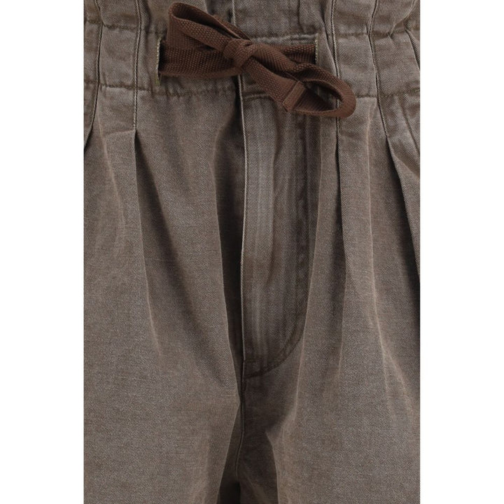 Marant Etoile Brown Cotton Bermuda Shorts