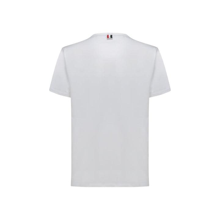 Thom Browne White Cotton T-Shirt