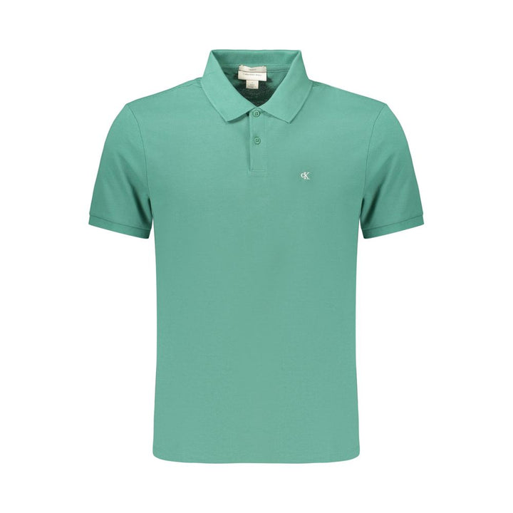 Calvin Klein Verde Cotton Mens Polo