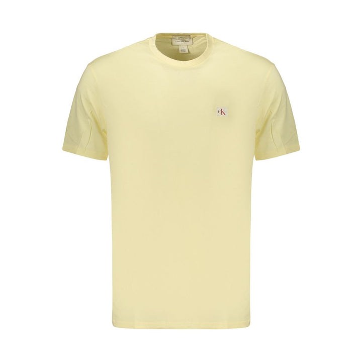 Calvin Klein Yellow Cotton Men's T-Shirt