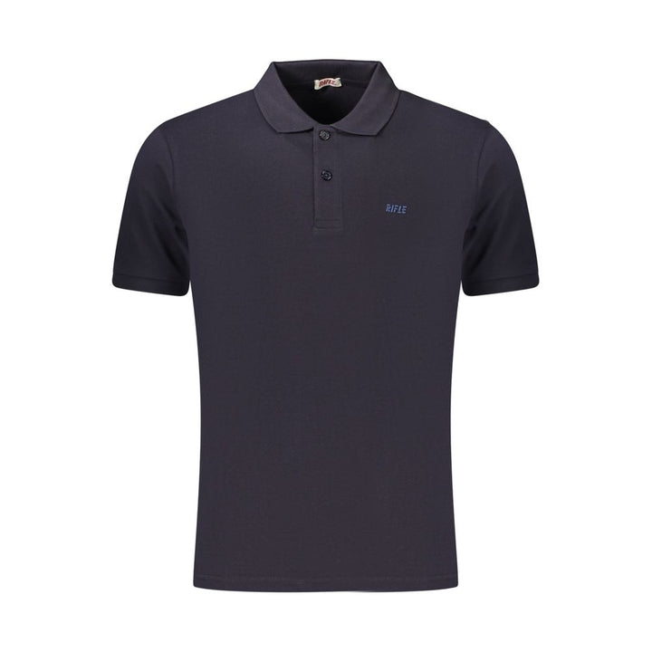 Rifle Blue Cotton Men's Polo Shirt