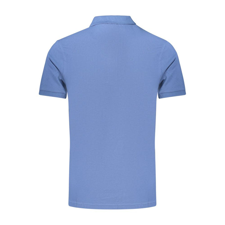 Rifle Blue Cotton Men's Polo Shirt