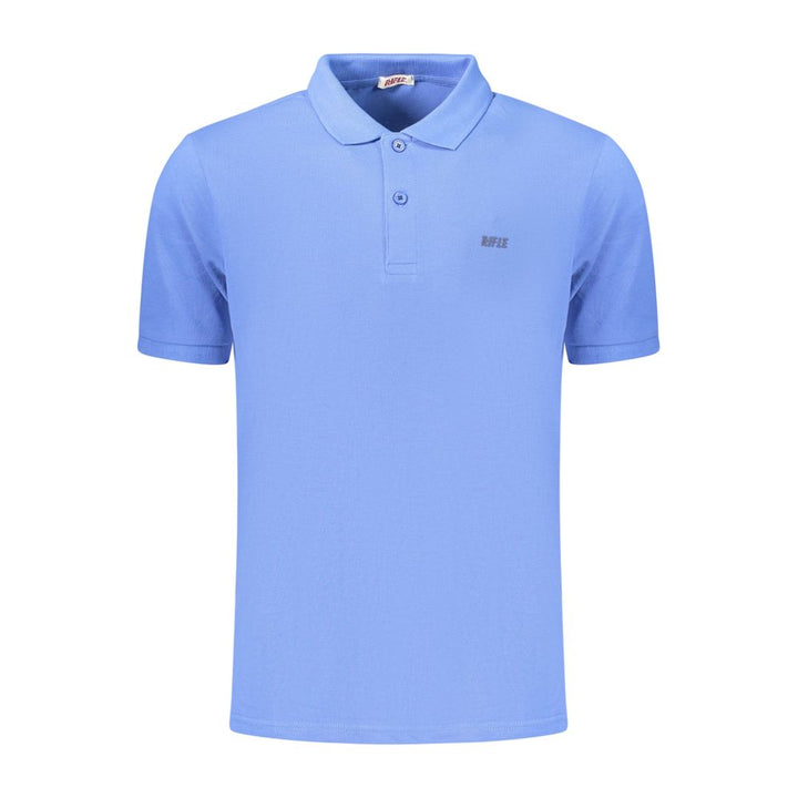 Rifle Blue Cotton Men's Polo Shirt