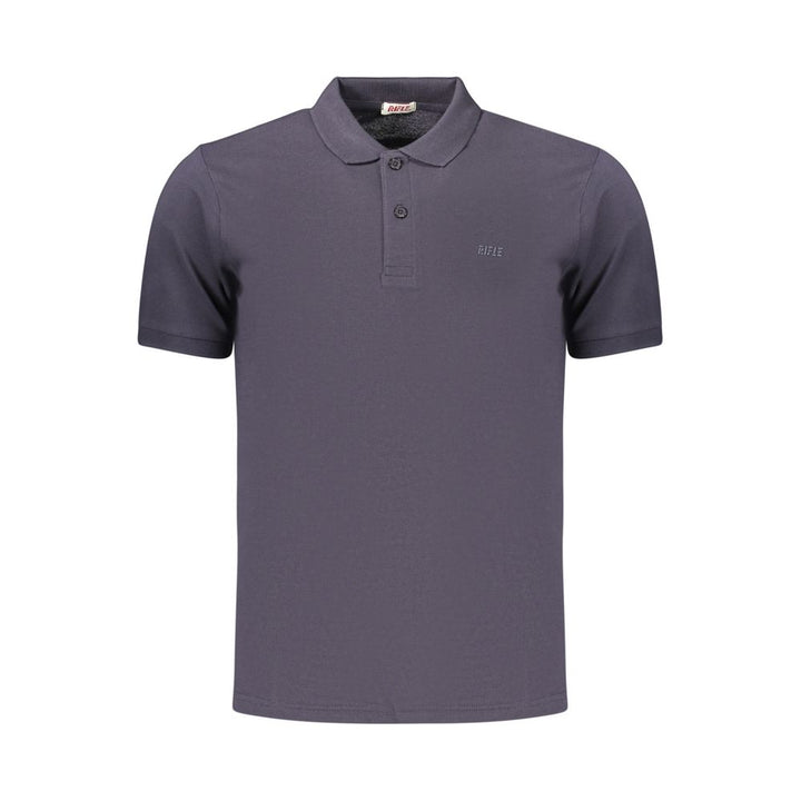 Rifle Blue Cotton Men's Polo