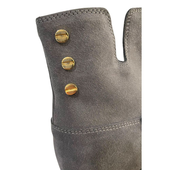 Borbonese Grey Leather Women Boot