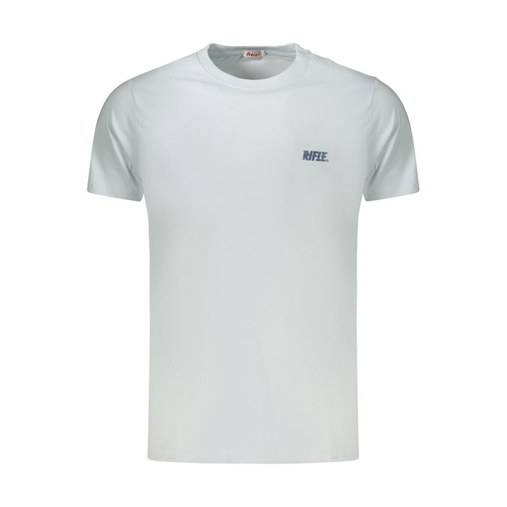Rifle Light Blue Cotton Men's T-Shirt