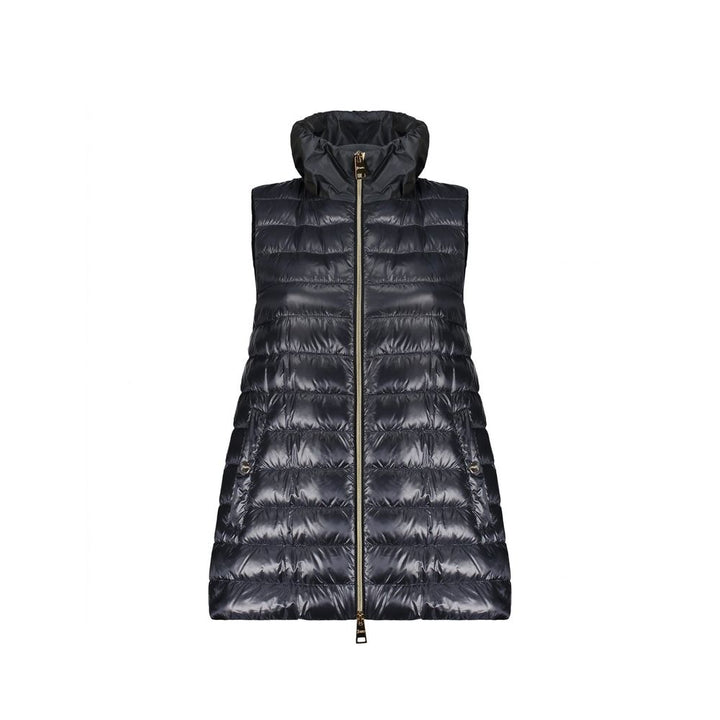Herno Blue Polyamide Sleveless Jacket