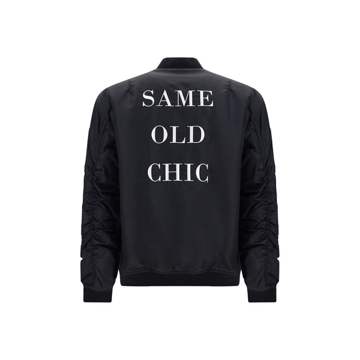 Moschino Black Polyamide Bomber