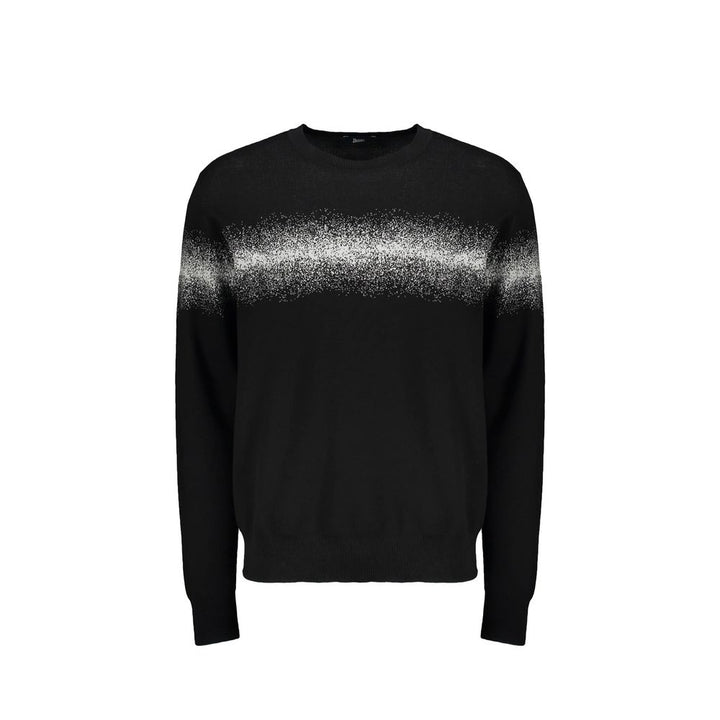 Herno Black Cotton Sweatshirt