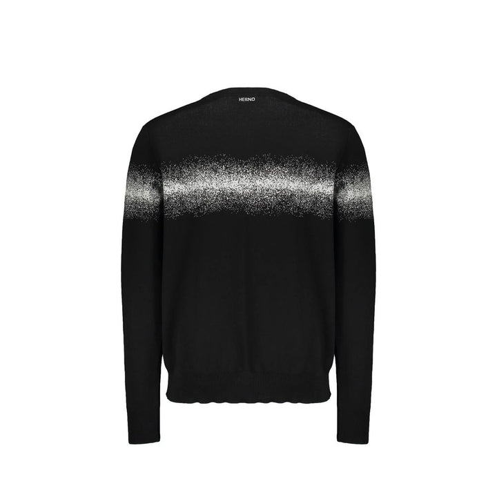 Herno Black Cotton Sweatshirt