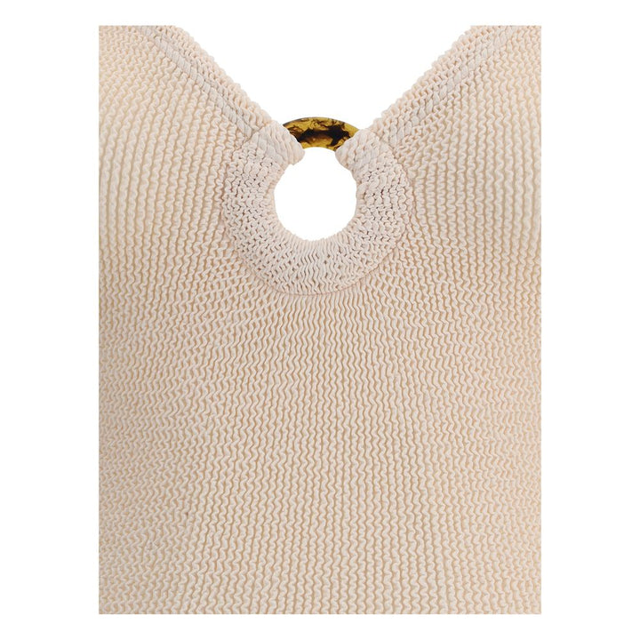 Hunza G Beige Polyamide One-Piece Swimsuit