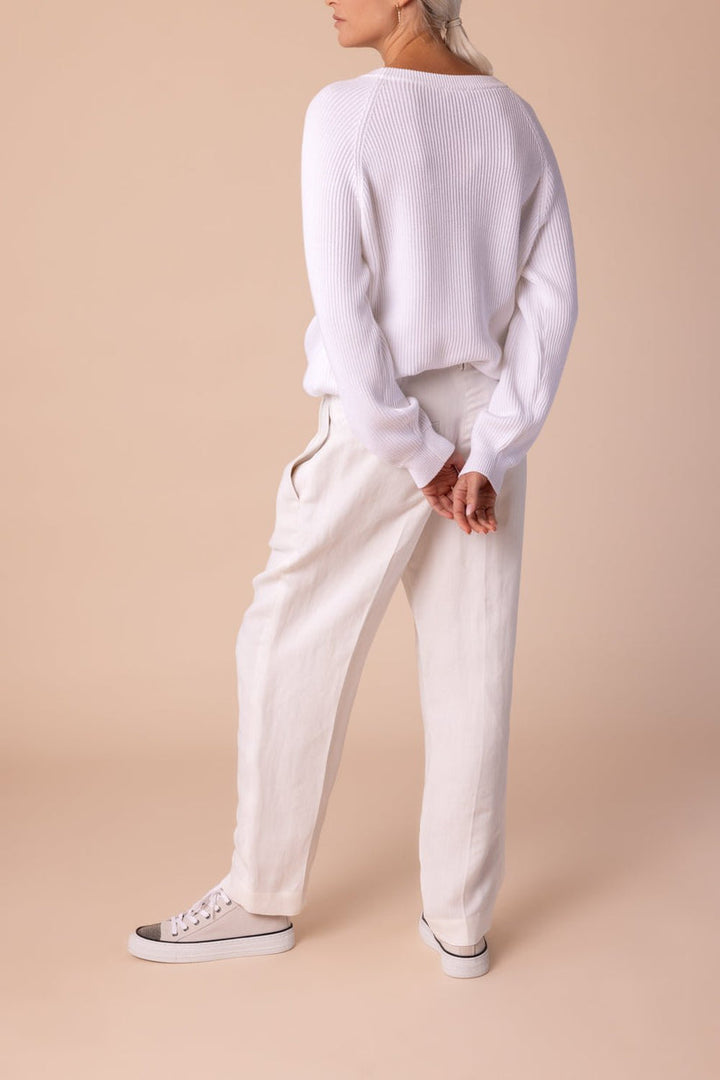 Brunello Cucinelli White Cotton Sweatshirt