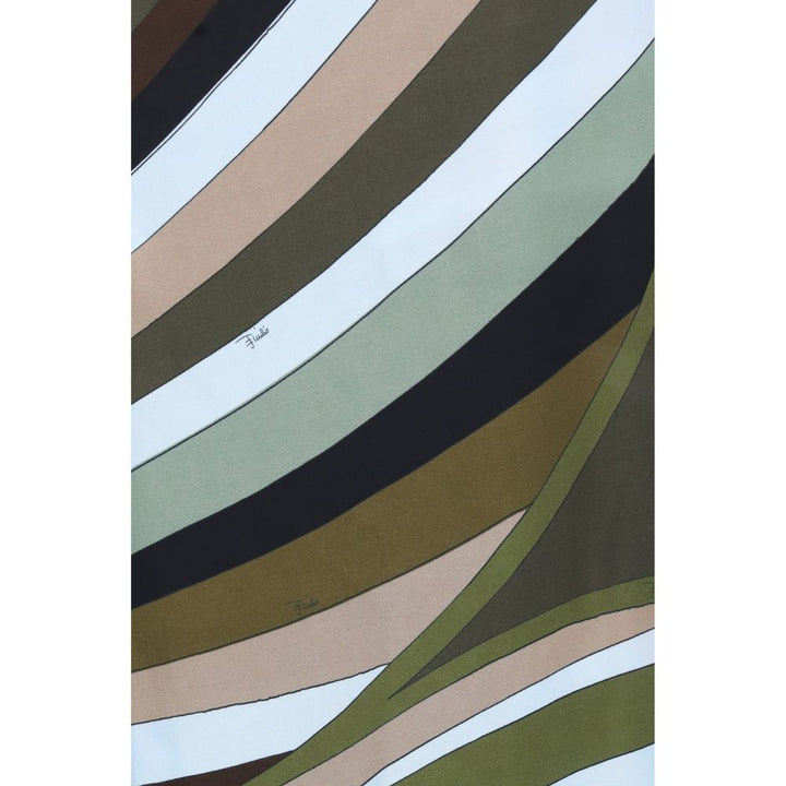 Emilio Pucci Bicolor Viscose Casual Pants
