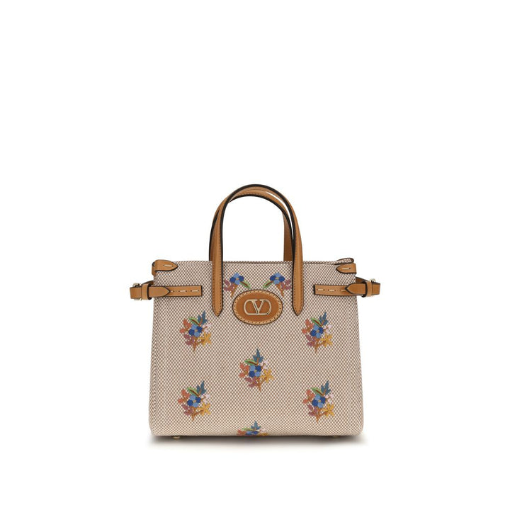 Valentino Garavani Beige Cotton Handbag