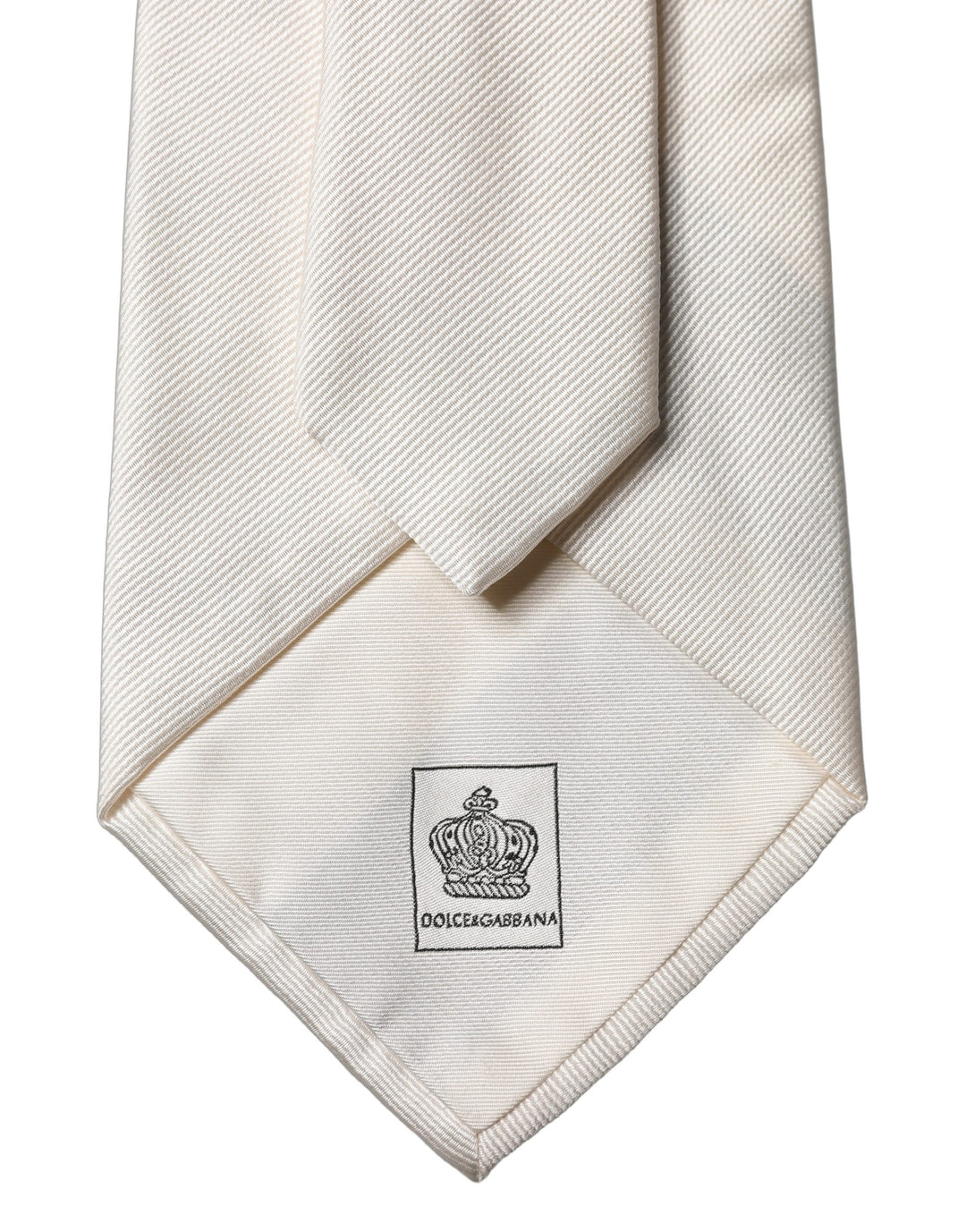 Dolce & Gabbana White Tattoo Floral Silk Adjustable Men Tied Necktie Tie