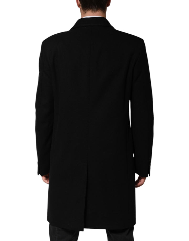 Dolce & Gabbana Black Heraldic Patch Single Breasted Jacket