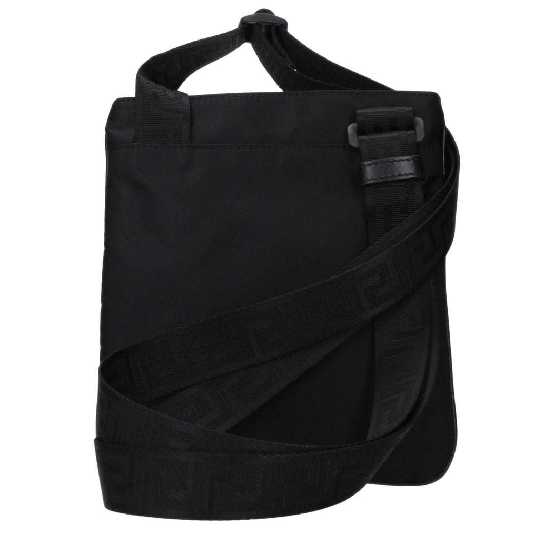 Versace Black Nylon Crossbody Bag