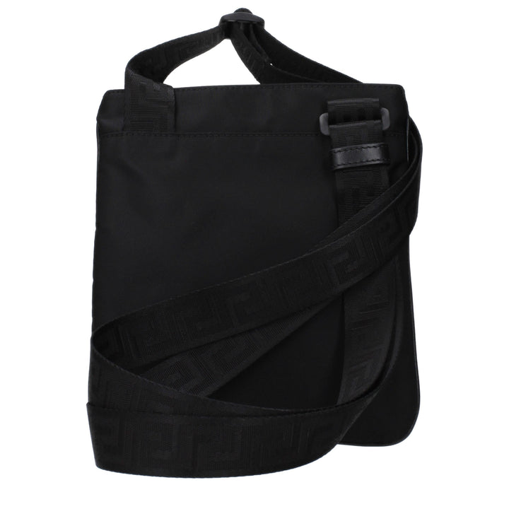 Versace Black Nylon Crossbody Bag