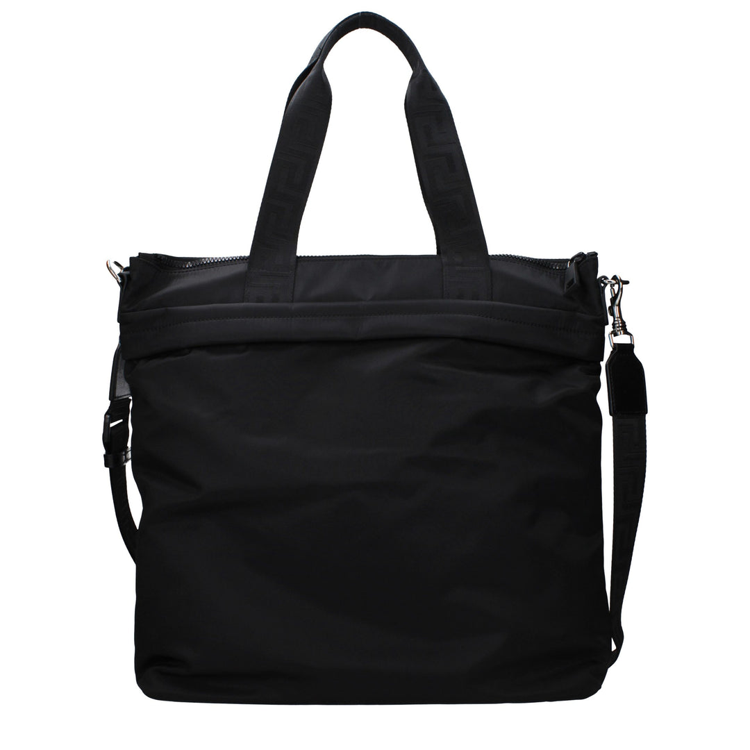 Versace Black Nylon Shoulder Bag