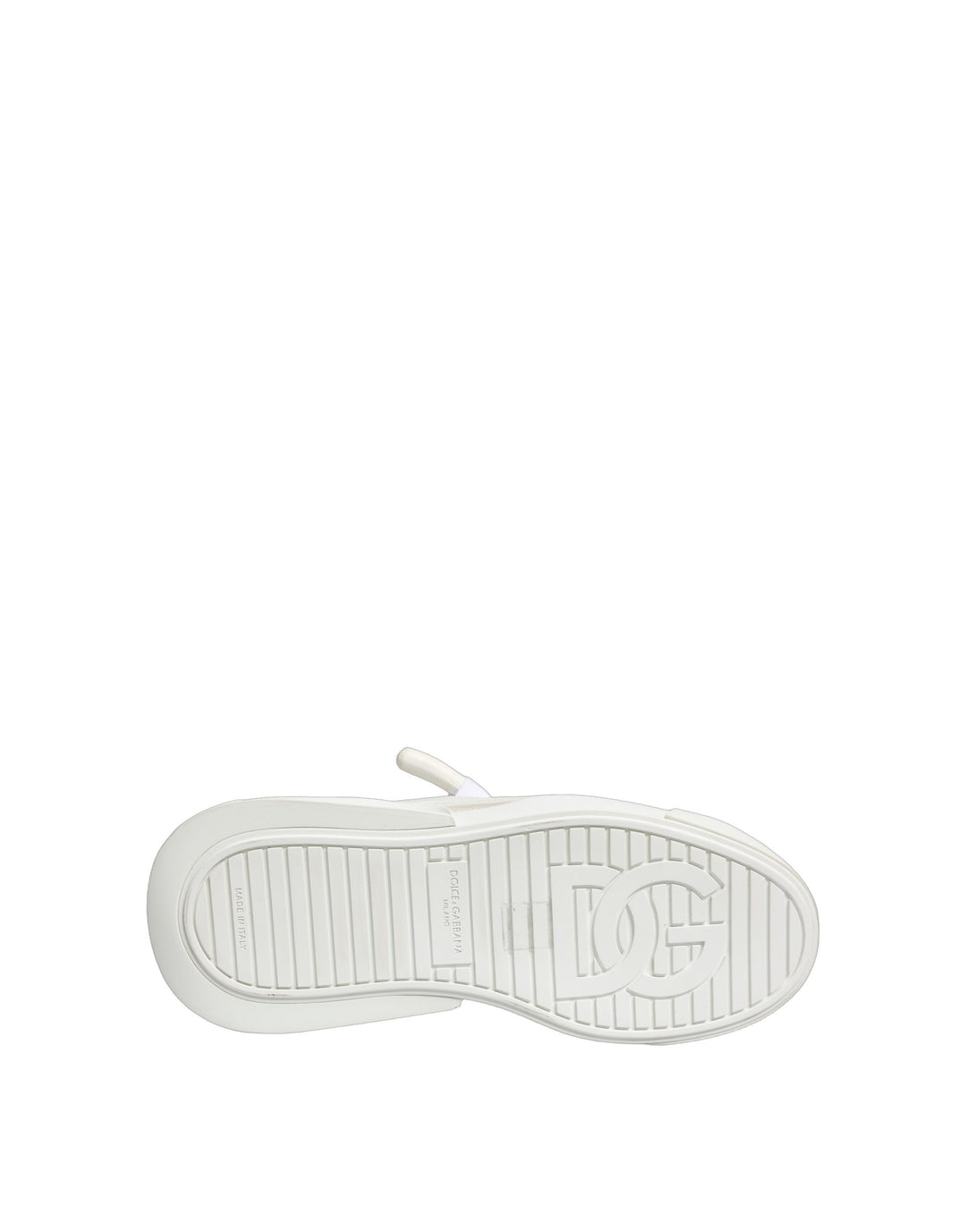 Dolce & Gabbana White Calfskin Leather Low Top Sneakers Shoes