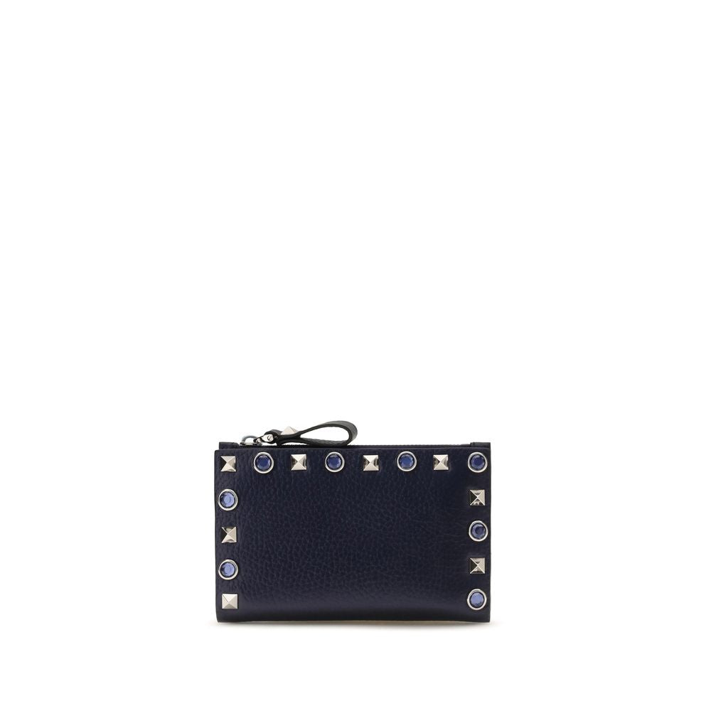 Valentino Garavani Black Calf Leather Bos Taurus Wallet