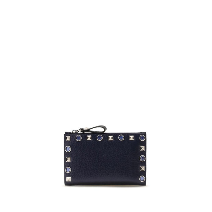 Valentino Garavani Black Calf Leather Bos Taurus Wallet