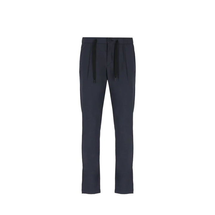 Herno Blue Elastane Casual Pants