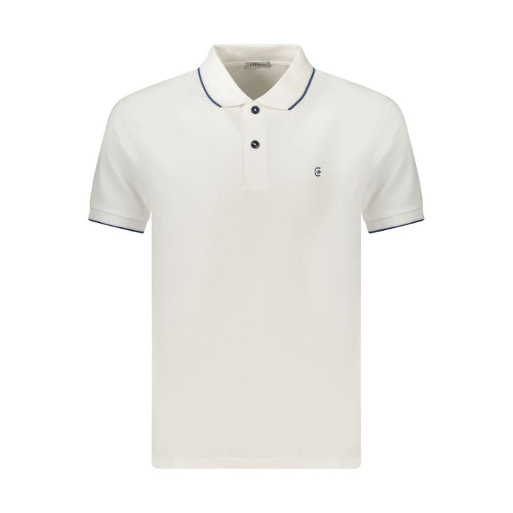 Coveri Moving Bianco Cotton Men Polo