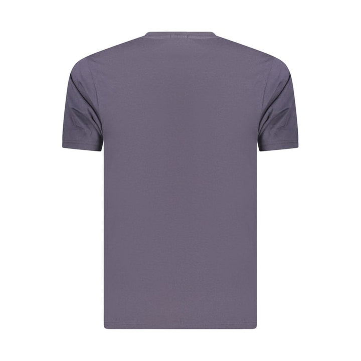 Coveri Moving Blue Cotton Men's T-Shirt