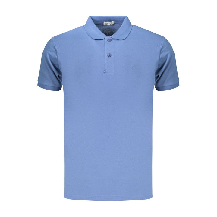 Coveri Moving Blue Cotton Men's Polo Shirt