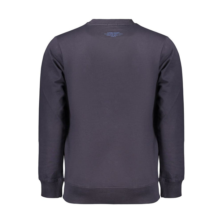 Coveri Moving Blue Cotton Men's Sweatshirt