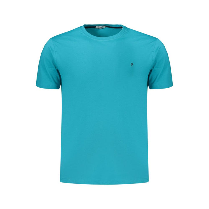 Coveri Moving Azzurro Cotton Men's T-Shirt