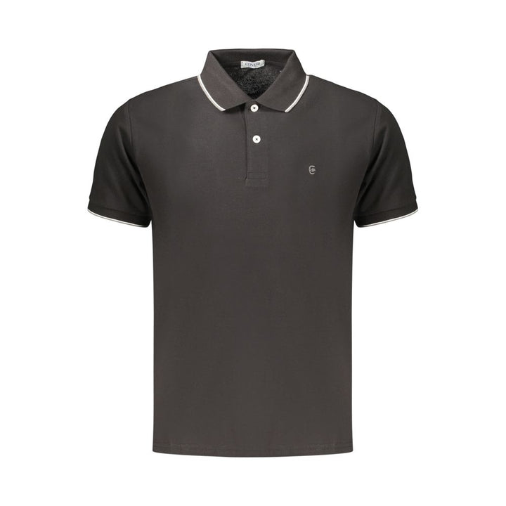 Coveri Moving Black Cotton Men's Polo