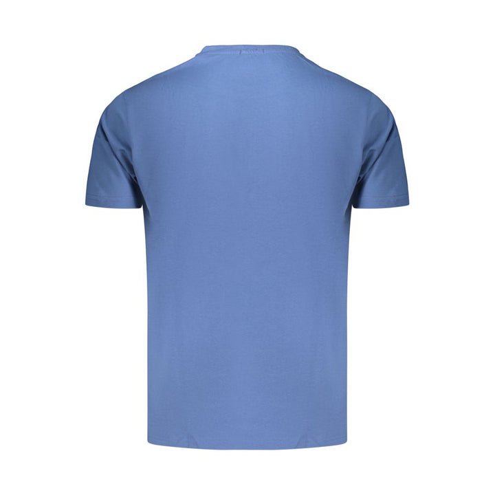 Coveri Moving Blue Cotton Men's T-Shirt