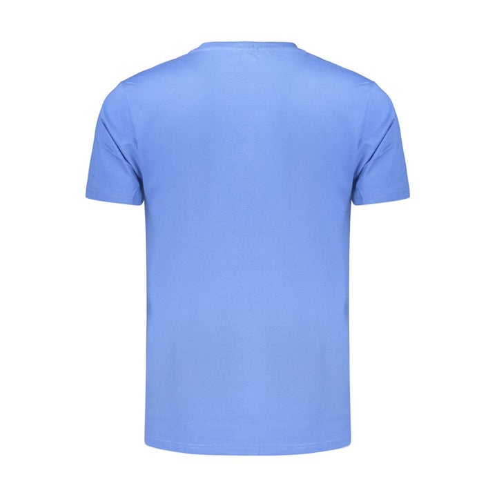 Coveri Moving Blue Cotton Men's T-Shirt