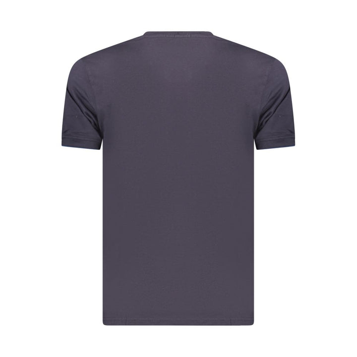 Coveri Moving Blue Cotton Men's T-Shirt