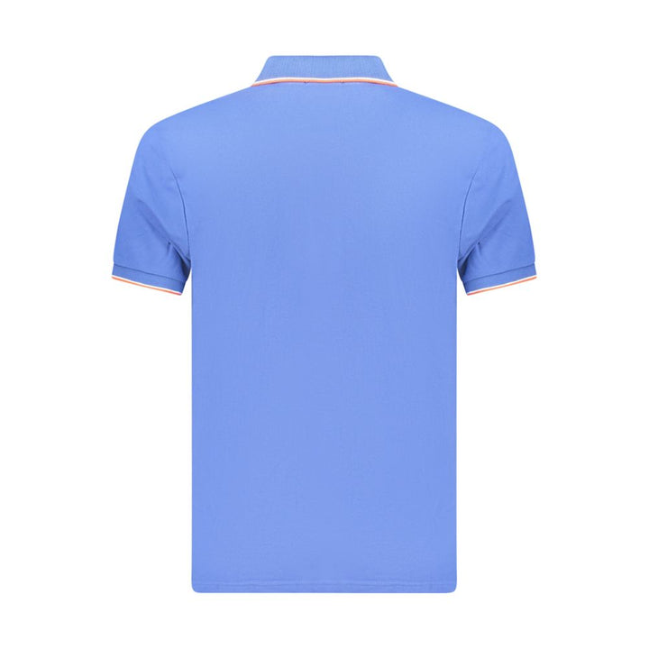 Coveri Moving Blue Cotton Men's Polo Shirt
