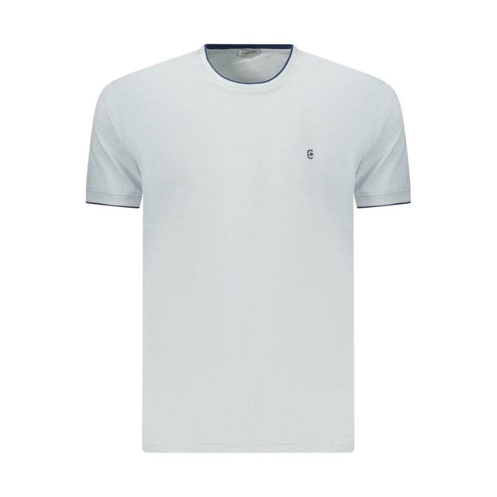 Coveri Moving Azzurro Cotton Mens TShirt