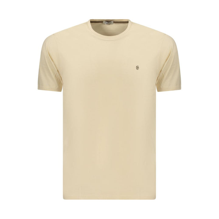 Coveri Moving Beige Cotton Men's T-Shirt