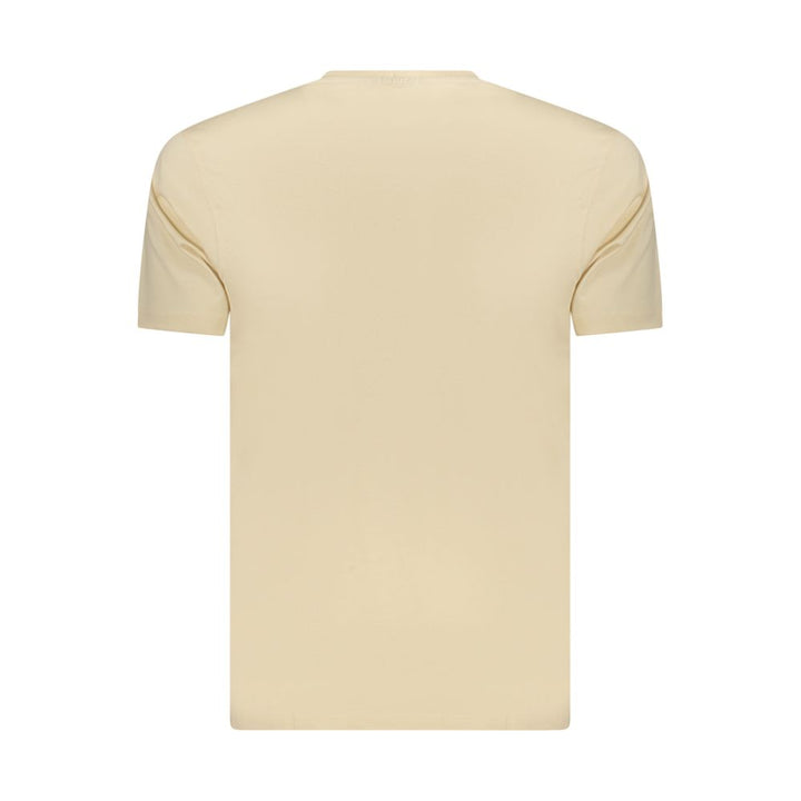 Coveri Moving Beige Cotton Men's T-Shirt