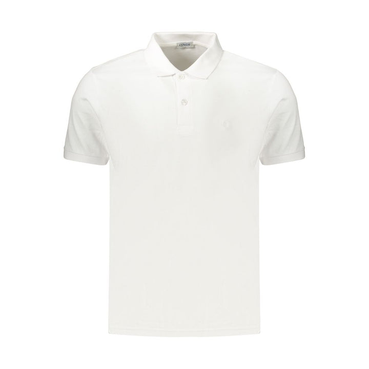 Coveri Moving Bianco Cotton Men's Polo