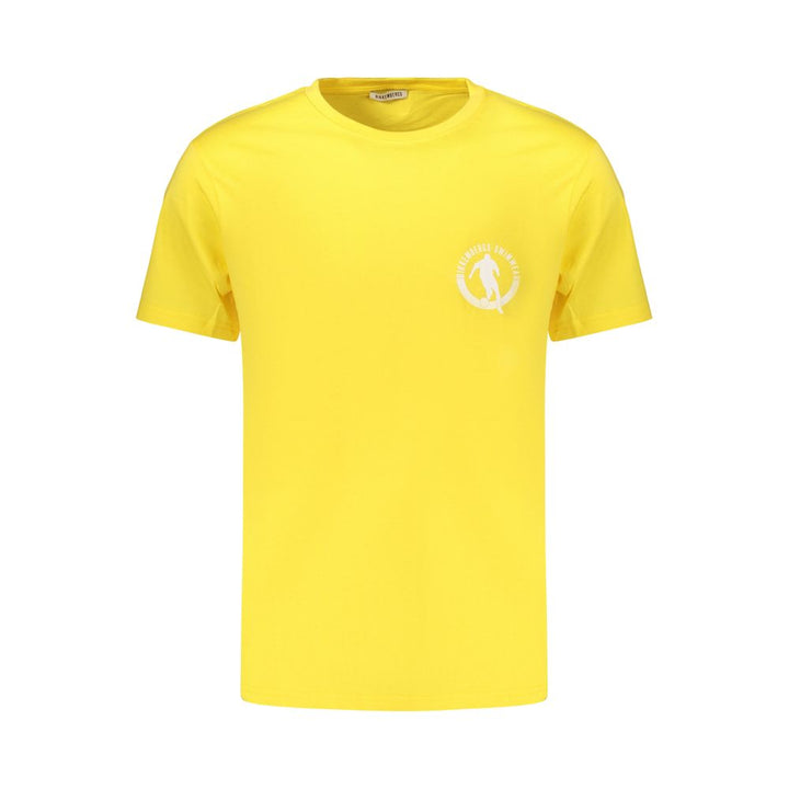 Bikkembergs Yellow Cotton Men's T-Shirt