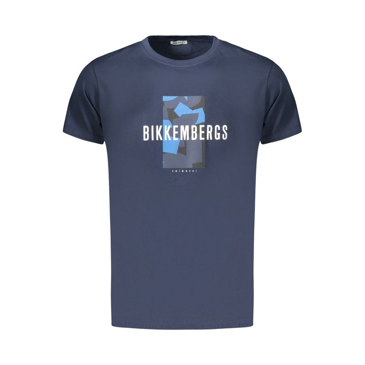 Bikkembergs Blu Cotton Men's T-Shirt